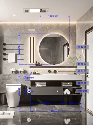[1张]浴室柜尺寸详解 72