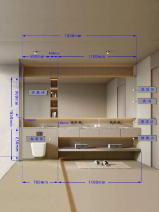 浴室柜尺寸详解 23