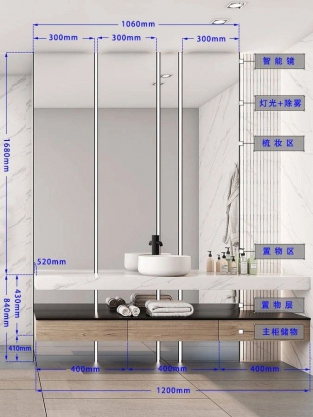 [1张]浴室柜尺寸详解 10