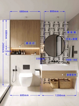 [1张]浴室柜尺寸详解 19