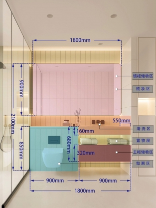 浴室柜尺寸详解 206
