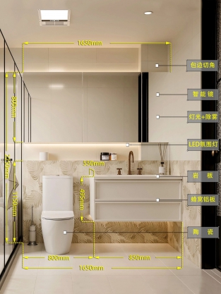 浴室柜尺寸详解 220