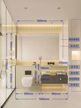 浴室柜尺寸详解 207