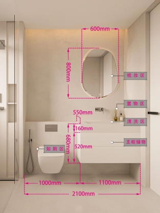 浴室柜尺寸详解 180